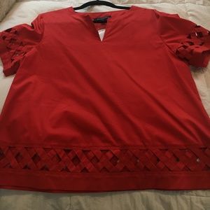 NWT Brooks Brothers Women's Red Top